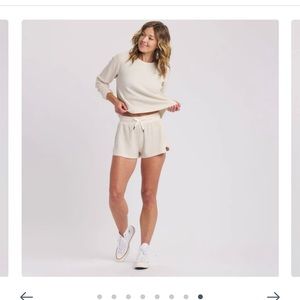 Feat clothing waffle tree cell sustainable ls sweatshirt m